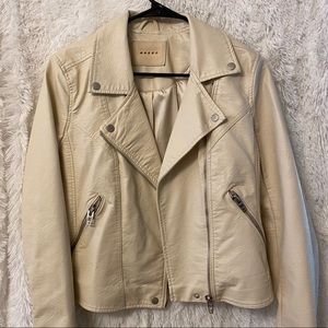 Blank NYC Neutral Milk Leather Jacket